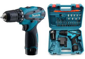 Шуруповерт аккумуляторный Makita 550 12V с набором инструментов