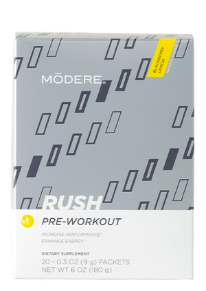 Modere Rush - продукт перед тренировкой, обеспечивающий энергию